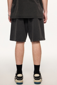 Men's Summer 320g Snow Wash Cotton Loose 5" Shorts