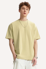 Men's Spring Summer Polyester Solid Crewneck Quick Dry Tee