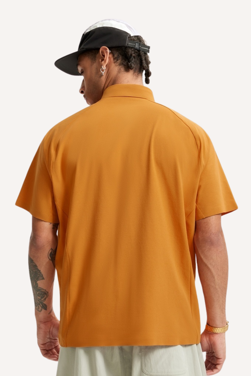 Men's Summer Ultrasonic UPF50+ Quick Dry Collared Tee