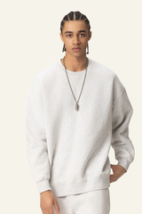 Men's Washed Distressed Solid Pullover