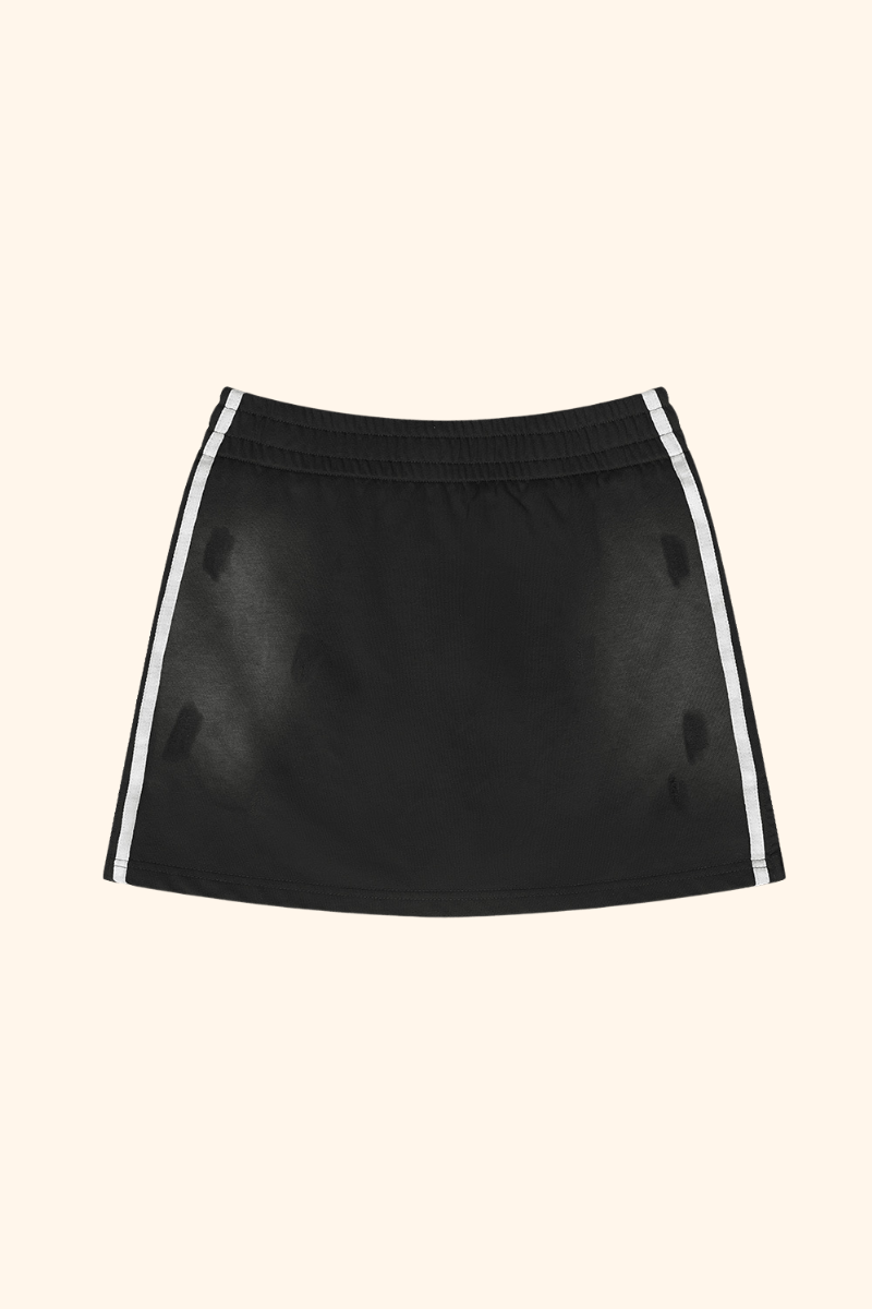Women's Spring Summer Washed Side Drawstring Spray Skirt