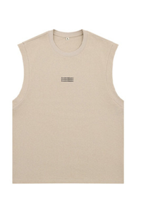 Men's Summer Cotton Letter Print Muscle Tank