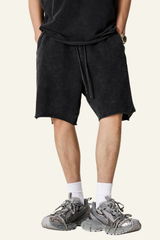 Men's Cotton Streetwear Washed Relaxed Short
