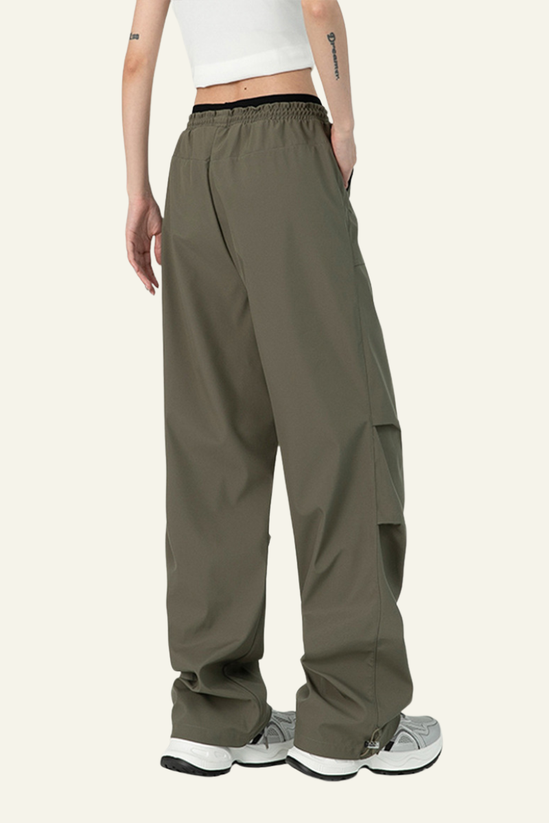 Women's Water-Resistant Breathable Pleated Lightweight Cargo Pants