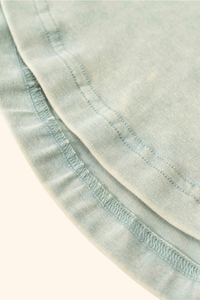 Women's Spring Summer 235g Washed Crewneck Ruched Tank