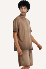 Men's 2026 Summer Washed Vintage Tee & Shorts Set