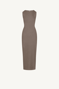 Women's Spring Summer 275g Washed Slim Knit Maxi Dress