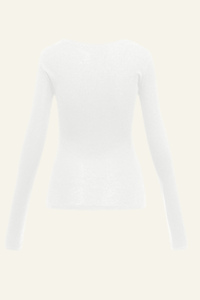 Women's V-Neck Tencel-Wool Stretch Relaxed-Fit T-Shirt