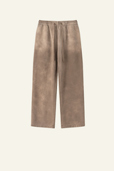 Men's Washed Straight-Leg Pants.