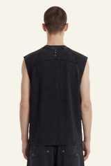 Men's Cotton Washed Retro Round-necked Tank Top