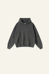 Men's Heavyweigt Fake Patchwork Two-piece Cotton  Hoodie
