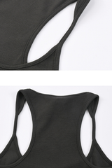 Women's Summer 265g Solid SKM Shaping LowNeck Spaghetti Tank