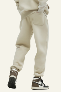 Men's  Streetwear Washed Fleece-Lined Gradient Cuffed Pants