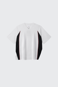 Men's Summer 7A V-Neck Colorblock QuickDry Oversized Tee