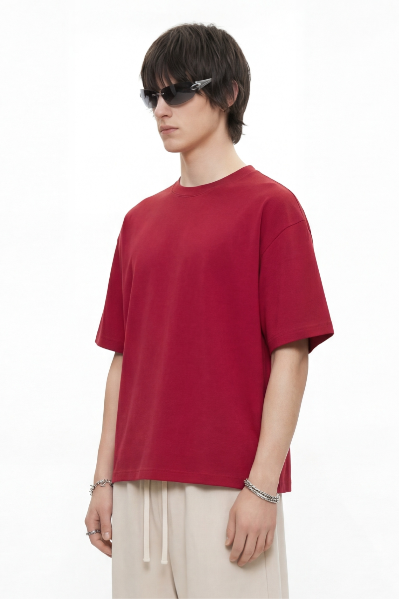 Men's Summer 255g Cotton Crewneck Cooling Boxy Oversized Tee