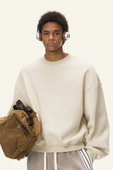 Men's Crewneck Curved Sleeve Pullover