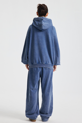 Men's Cotton Streetwear Set:Full Zipper Hooded Jacket  And Sweatpants