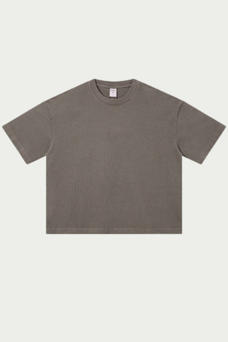 Men's 280g Spring Solid Cotton Boxy Oversized Tee
