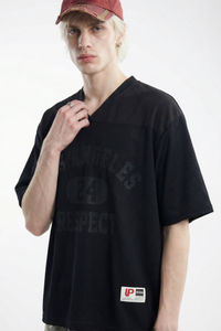 Men's Cotoon Streetwear  Faux Embroidery T-shirt