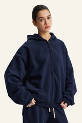 Women's Streetwear Full Zipper Hooded Jacket