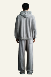Men's  Cotton Vintage Set:Hoodie And Straight Leg Pant