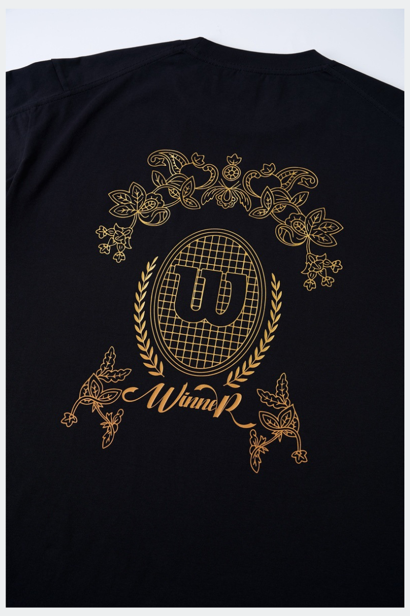 Women's Foil Badge Vintage Oversized Crewneck Tee