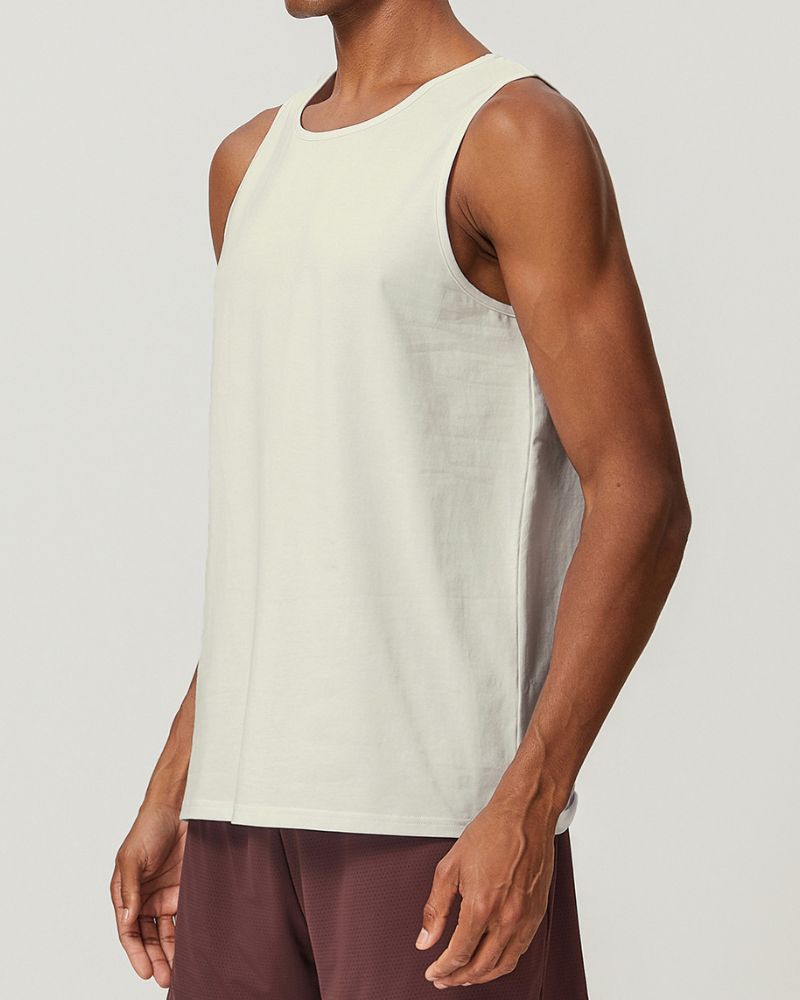 220g cotton blend fabric summer men's Tank Tops