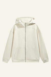 Men's Streetwear Front Pocket Full-zipper Hooded Jacket