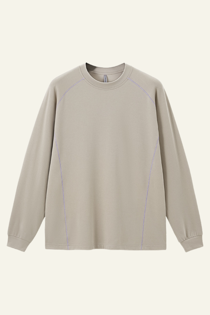 Men's Athletic Color Block Long-sleeve T-shirt.