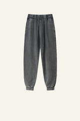 Men's Vintage Washed Cotton Cuffed Sweatpants