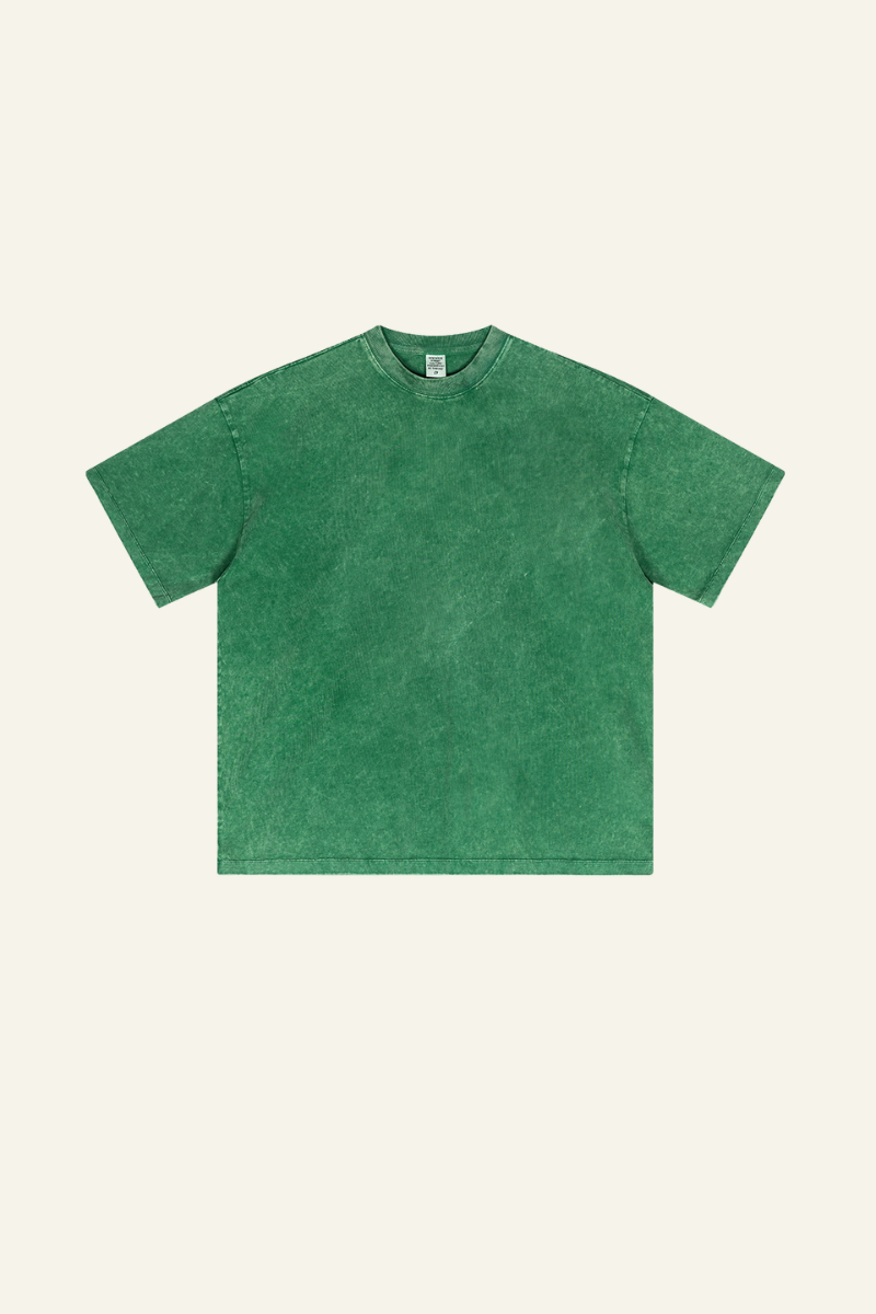 Men's Cotton Streetwear Vintage Washed T-shirt