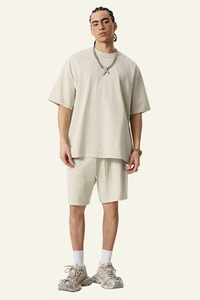 Men's Cotton Streetwear Set:T-Shirt & Short