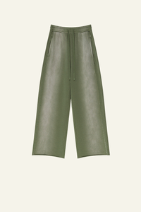 Men's Gradient-Colored Cotton Wide-Leg Pants.