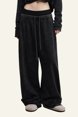 Women's  Vintage-Washed Cotton Straight-Leg Pants.