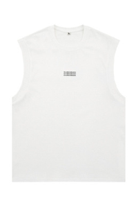 Men's Summer Cotton Letter Print Muscle Tank