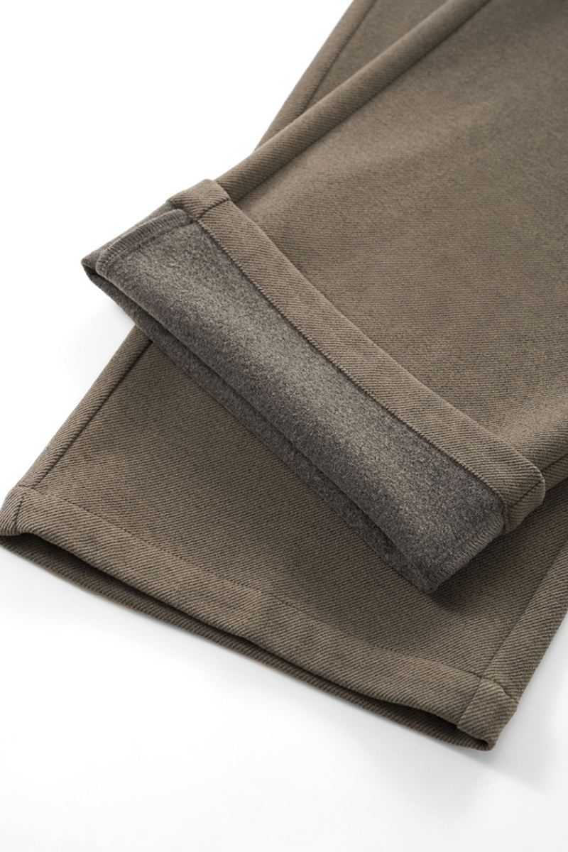 Men's Streetwear Double-button Placket Trousers