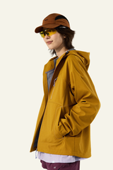 Women's Streetwear Fleece Lined Waterproof Hooded Jacket