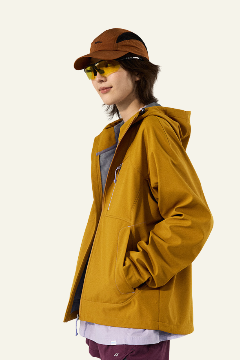 Women's Streetwear Fleece Lined Waterproof Hooded Jacket