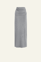 Women's Ruched Slim Fit Maxi Skirt.