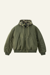 Men's Removable Faux-two-piece Baseball Jacket