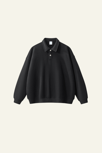 Men's Streetwear Polo Collar Relaxed Sweatshirts
