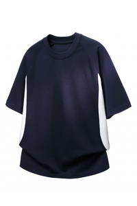 Men's Summer Half Raglan Sleeve side colorblock Cooling Tee