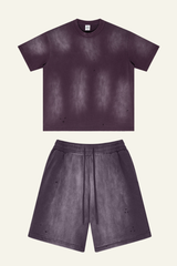 Men's Streetwear Cotton Set:Sleeveless T-shirt And Short