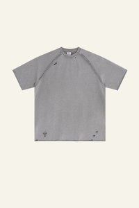 Women's Washed Wax-Dyed Cotton  T-shirt.