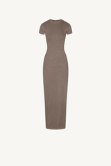 Women's Summer 275g Washed Slim Bodycon Slit Dress