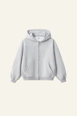 Men's Streetwear Contrast Stitch Hooded Jacket