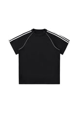 Men's Cotton Streetwear Color-blocked Patchwork T-shirt