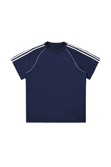Men's Cotton Streetwear Color-blocked Patchwork T-shirt