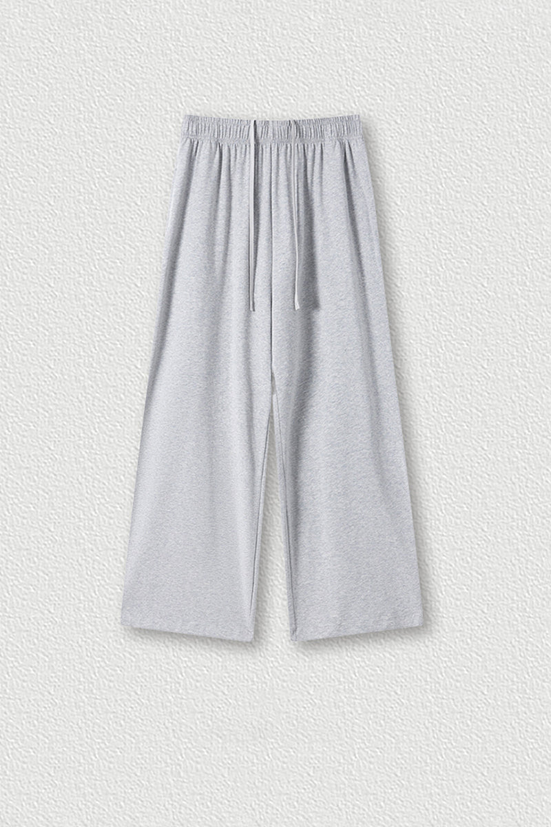 Men's Streetwear Relaxed High-Elastic Straight-Leg Pants