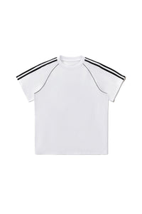 Men's Cotton Streetwear Color-blocked Patchwork T-shirt